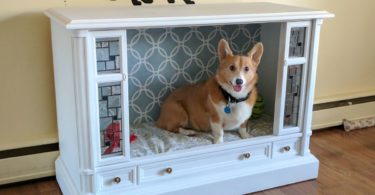 Turn Your Old TV Stand in Creative Pet Housing